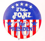 "THE FONZ FOR PRESIDENT."