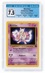 1999 POKÉMON BLACK STAR PROMOS (MEWTWO STRIKES BACK) MEWTWO #3 CGC 7.5 NM+.