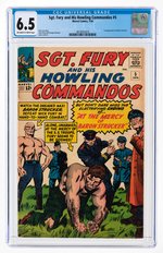 SGT. FURY AND HIS HOWLING COMMANDOS #5 JANUARY 1964 CGC 6.5 FINE+ (FIRST BARON STRUCKER).