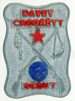 "DAVEY CROCKETT SCOUT" LARGE BADGE.