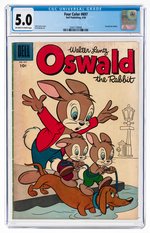 FOUR COLOR #697 APRIL 1956 CGC 5.0 VG/FINE (OSWALD THE RABBIT).