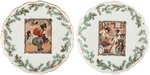 ROOSEVELT BEARS PAIR OF CHRISTMAS PLATES.