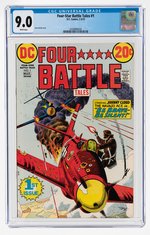 FOUR-STAR BATTLE TALES #1 FEBRUARY-MARCH 1973 CGC 9.0 VF/NM.