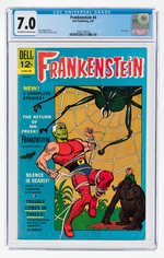 FRANKENSTEIN #4 MARCH 1967 CGC 7.0 FINE/VF.