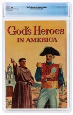 GOD'S HEROES IN AMERICA #NN 1956 CGC 7.0 FINE/VF.