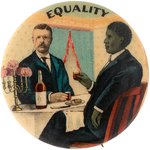 IMPORTANT ROOSEVELT & BOOKER T. WASHINGTON "EQUALITY" BUTTON.