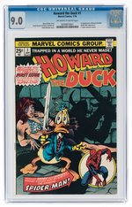 HOWARD THE DUCK #1 JANUARY 1976 CGC 9.0 VF/NM (FIRST BEVERLY SWITZLER).