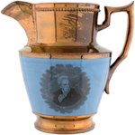 ANDREW JACKSON "HERO OF NEW ORLEANS" LARGE COPPER LUSTER PITCHER.
