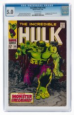 INCREDIBLE HULK #105 JULY 1968 CGC 5.0 VG/FINE.