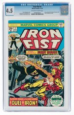 IRON FIST #1 NOVEMBER 1975 CGC 4.5 VG+.