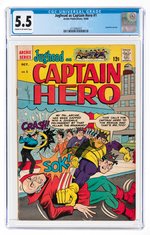 JUGHEAD AS CAPTAIN HERO #1 OCTOBER 1966 CGC 5.5 FINE-.