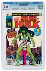 SAVAGE SHE-HULK #1 FEBRUARY 1980 CGC 9.0 VF/NM (FIRST SHE-HULK).