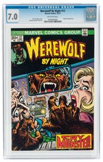 WEREWOLF BY NIGHT #12 DECEMBER 1973 CGC 7.0 FINE/VF.