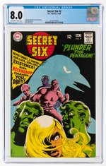 SECRET SIX #2 JUNE-JULY 1968 CGC 8.0 VF.