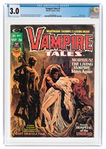 VAMPIRE TALES #7 OCTOBER 1974 CGC 3.0 GOOD/VG.