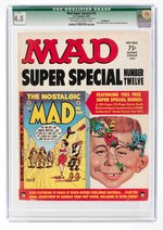 MAD SUPER SPECIAL #12 1974 CGC QUALIFIED 4.5 VG+.