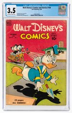 WALT DISNEY'S COMICS AND STORIES #109 OCTOBER 1949 CGC 3.5 VG-.