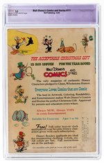 WALT DISNEY'S COMICS AND STORIES #111 DECEMBER 1949 CGC RESTORED 3.5 SLIGHT (C-1) VG-.