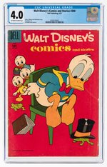 WALT DISNEY'S COMICS AND STORIES #200 MAY 1957 CGC 4.0 VG.