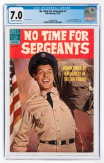 NO TIME FOR SARGEANTS #1 FEBRUARY-APRIL 1965 CGC 7.0 FINE/VF.