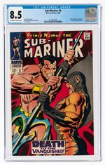 SUB-MARINER #6 OCTOBER 1968 CGC 8.5 VF+.