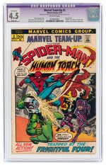 MARVEL TEAM-UP #2 MAY 1972 CGC RESTORED APPARENT 4.5 SLIGHT (A) VG+.