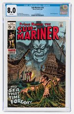 SUB-MARINER #16 AUGUST 1969 CGC 8.0 VF.