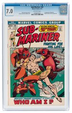 SUB-MARINER #50 JUNE 1972 CGC 7.0 FINE/VF (FIRST NAMORITA).