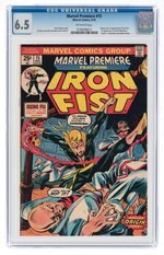 MARVEL PREMIERE #15 MAY 1974 CGC 6.5 FINE+ (FIRST IRON FIST).