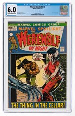 MARVEL SPOTLIGHT #3 MAY 1972 CGC 6.0 FINE.