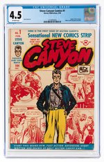 STEVE CANYON COMICS #1 FEBRUARY 1948 CGC 4.5 VG+.