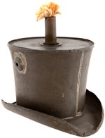 HARRISON TOP HAT PRESIDENTIAL CAMPAIGN PARADE TORCH.