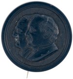 CLEVELAND & THURMAN CONJOINED JUGATE HARD RUBBER BADGE.