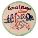 "CONEY ISLAND" POCKET MIRROR.