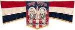 "WIN WITH LANDON AND KNOX" OUTSTANDING 1936 JUGATE BANNER.