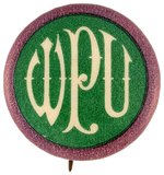 SUFFRAGE "WPU" WOMEN'S POLITICAL UNION BUTTON.