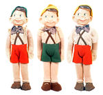 TRIO OF PINOCCHIO DOLLS.