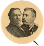 TAFT & MEXICO'S PRESIDENT DIAZ RARE 1909 MEETING BUTTON.
