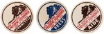"NEW HAMPSHIRE WELCOMES PRESIDENT EISENHOWER" TRIO OF BADGES.