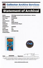 MEGO COMIC ACTION HEROES - BATMAN CARDED ACTION FIGURE CAS 70+.