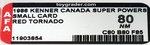 SUPER POWERS COLLECTION - RED TORNADO CANADIAN 8 BACK SMALL CARD AFA 80 NM.