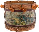 ROOSEVELT "STORMING OF SAN JUAN HILL" GRAPHIC AND RARE CHILDS DRUM.