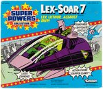 SUPER POWERS COLLECTION - LEX LUTHOR AFA 75 EX+/ NM & LEX-SOAR 7 VEHICLE IN BOX.