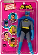MEGO "WORLD'S GREATEST SUPER-HEROES" BATMAN FRENCH ISSUE FIGURE ON PIN PIN TOYS CARD.
