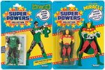 SUPER POWERS COLLECTION - MISTER MIRACLE & GREEN LANTERN PAIR ON US CARDS.