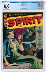 SPIRIT #21 JUNE 1950 CGC 6.0 FINE.
