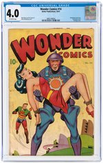 WONDER COMICS #14 OCTOBER 1947 CGC 4.0 VG.