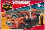 M.A.S.K. STINGER FACTORY-SEALED VEHICLE AND ACTION FIGURE.