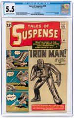 TALES OF SUSPENSE #39 MARCH 1963 CGC 5.5 FINE- (FIRST IRON MAN).