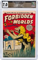 FORBIDDEN WORLDS #33 SEPTEMBER 1954 CGC 7.0 FINE/VF BETHLEHEM PEDIGREE.